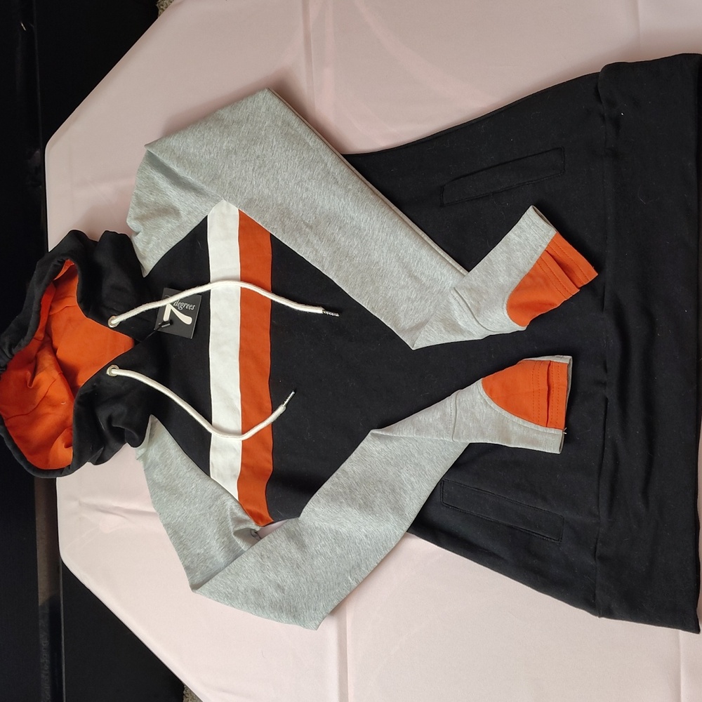 7 DEGREES WOMENS FITTED LONG SLEEVED HOODED SWEATER